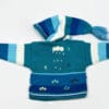 Kinderstrickjacke Blaue Eiswelt Gr. 74-80 Variante 7 Kinderstrickjacke Blaue Eiswelt Gr. 74-80 Variante 7