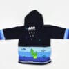 Kinderstrickjacke Blaue Eiswelt Gr. 86-92 Variante 1 Kinderstrickjacke Blaue Eiswelt Gr. 86-92 Variante 1
