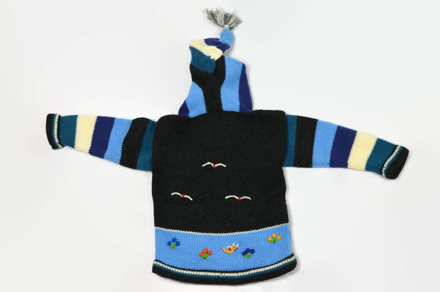 Kinderstrickjacke Blaue Eiswelt Gr. 98-104 Variante 1 Kinderstrickjacke Blaue Eiswelt Gr. 98-104 Variante 1