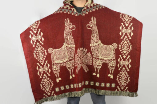 Wendeponcho Poncho Lama