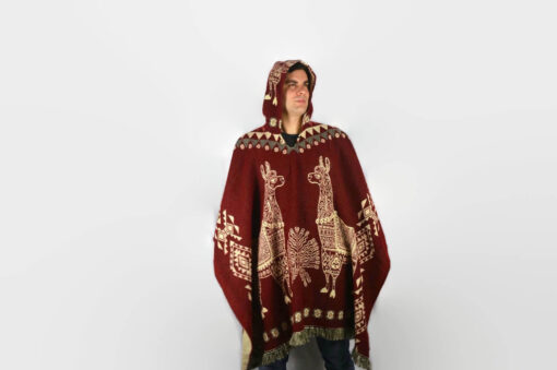 Wendeponcho Poncho Lama