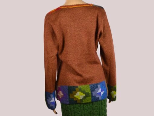 Alpaka Pullover für Damen Collos braun M