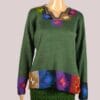 Alpaka Pullover für Damen Collos grün M