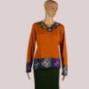 Alpaka Pullover für Damen Collos orange M