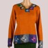 Alpaka Pullover für Damen Collos orange M