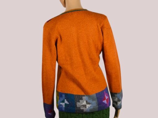 Alpaka Pullover für Damen Collos orange M
