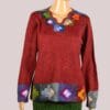Alpaka Pullover für Damen Collos weinrot M