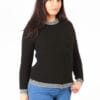 Damenpullover aus Alpaka Inka schwarz