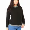 Damenpullover aus Alpaka Inka schwarz
