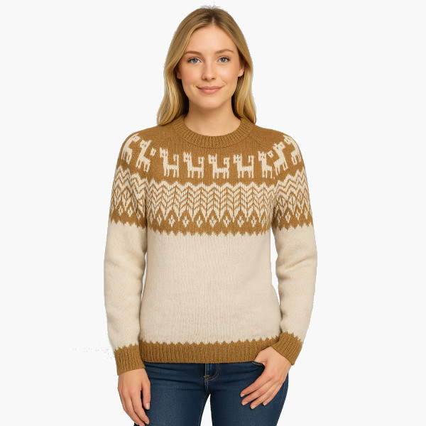 Alpaka Pullover Andina beige Alpaka Pullover Andina beige