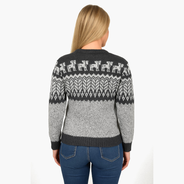 Alpaka Pullover Andina grau Alpaka Pullover Andina grau