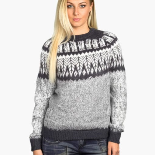 Alpaka Pullover Andina hellgrau