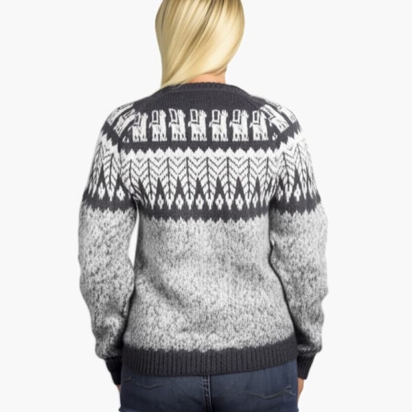 Alpaka Pullover Andina hellgrau Alpaka Pullover Andina hellgrau