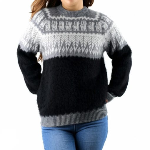 Alpaka Pullover Andina schwarz