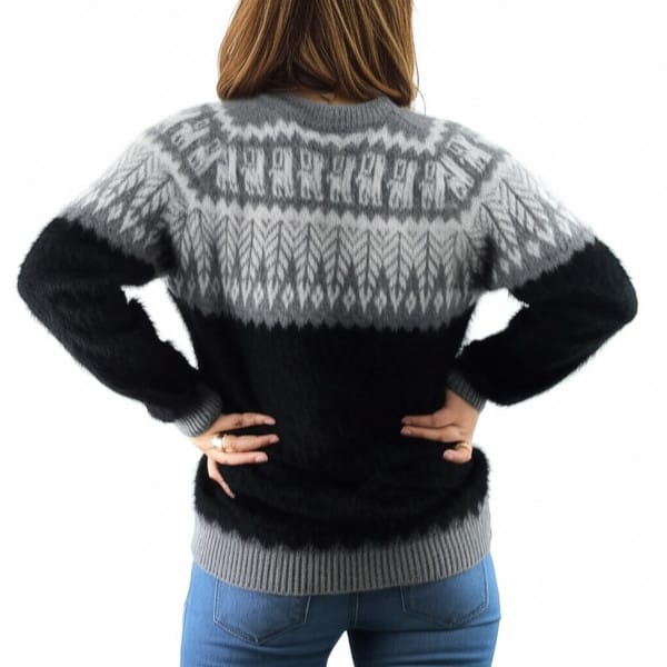 Alpaka Pullover Andina schwarz Alpaka Pullover Andina schwarz