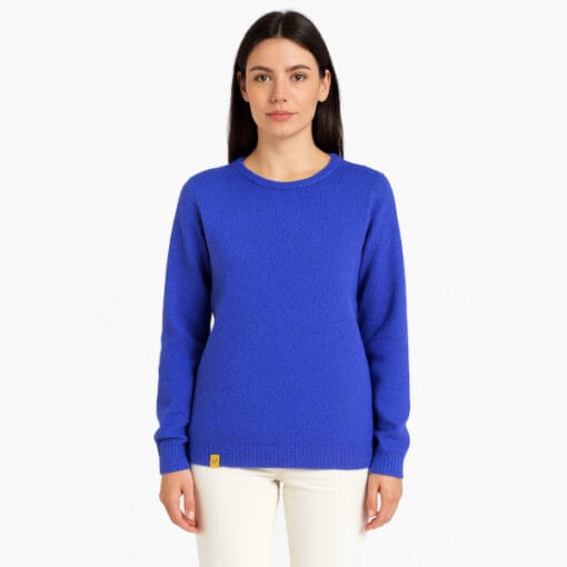 Alpaka Damenpullover Rincon blau