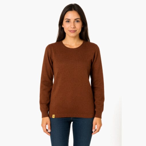 Alpaka Damenpullover Rincon braun