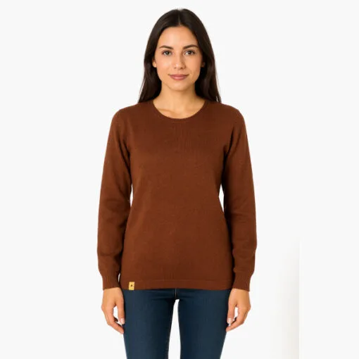 Alpaka Damenpullover Rincon braun