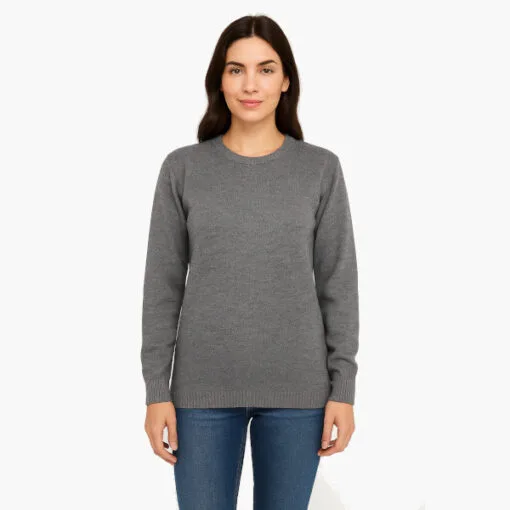 Alpaka Damenpullover Rincon grau