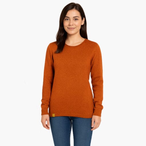 Alpaka Damenpullover Rincon orange