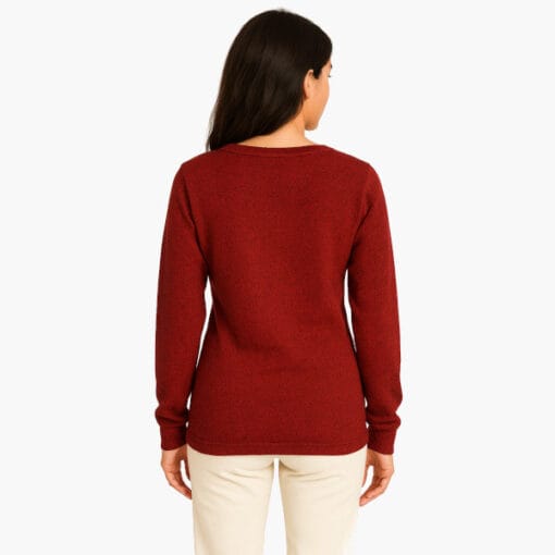 Alpaka Damenpullover Rincon rot