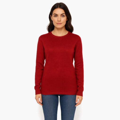 Alpaka Damenpullover Rincon rot