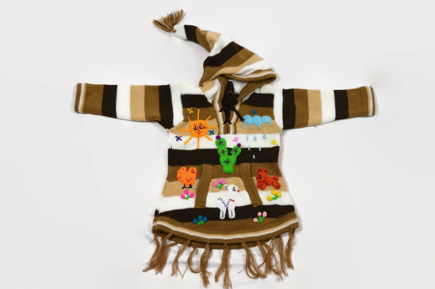 KInderponcho Eichhörnchen Gr. 74-80