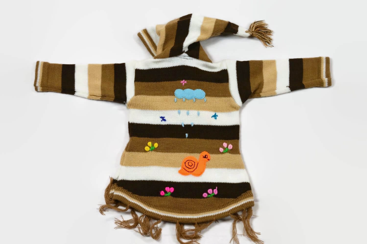 KInderponcho Eichhörnchen Gr. 74-80