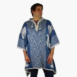 Alpaka Poncho Azul
