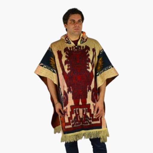 Alpaka Poncho Schamane