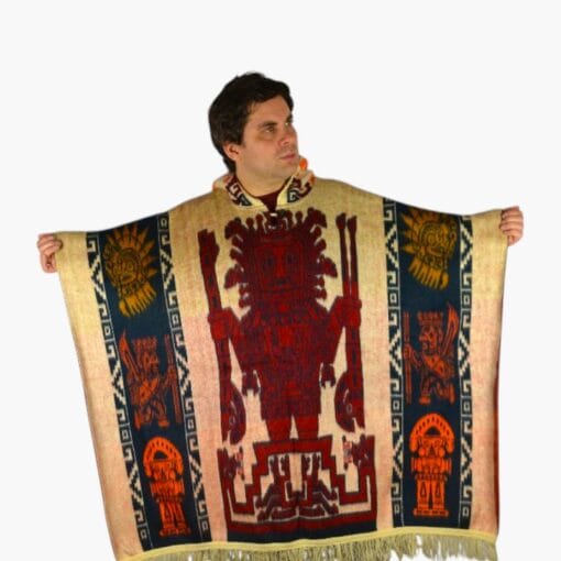 Alpaka Poncho Schamane