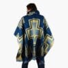 Poncho Cruz blau