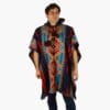 Alpaka Poncho Pichu blau