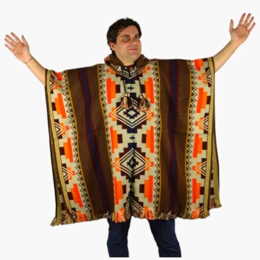 Alpaka Poncho Pichu braun