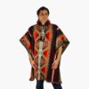 Alpaka Poncho Pichu weinrot