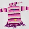 Rosafarbiger Kinderponcho Gr. 86-92 Variante 3