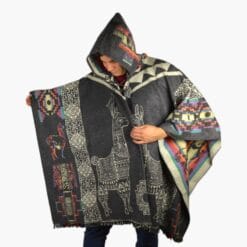Wendeponcho grau