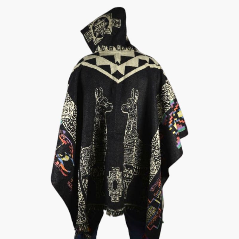 Wendeponcho schwarz