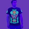 T-Shirt Jaguar Schwarzlicht