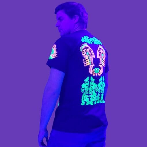 T-Shirt Jaguar Schwarzlicht