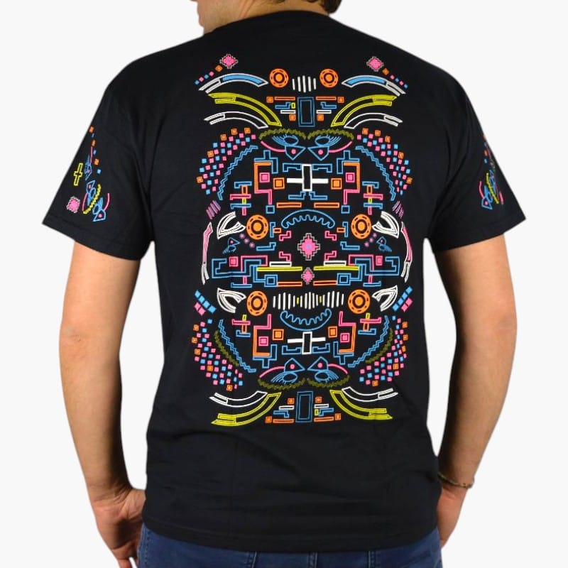 Schwarzlicht T-Shirt Robot Schwarzlicht T-Shirt Robot