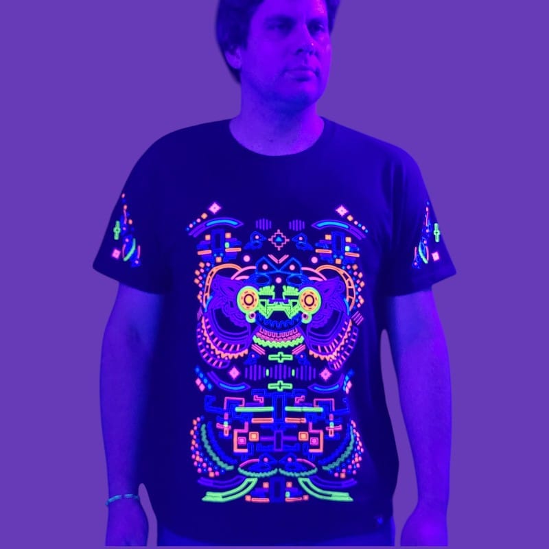 Schwarzlicht T-Shirt Robot Schwarzlicht T-Shirt Robot