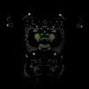 Schwarzlicht T-Shirt Robot