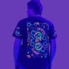 T-Shirt Ruedas im Schwarzlicht