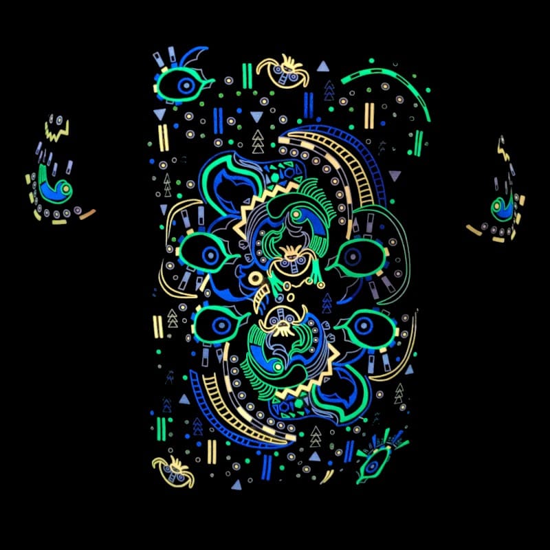 T-Shirt Ruedas glow-in-the-dark T-Shirt Ruedas glow-in-the-dark