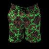 Schwarzlicht Shorts Shipibo Gelb-Pink