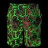 Schwarzlicht Shorts Shipibo Gelb-Pink Schwarzlicht Shorts Shipibo Gelb-Pink