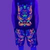 Schwarzlicht Set Tank Top Shorts Duende
