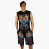 Schwarzlicht Set Tank Top Shorts Buho
