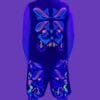 Schwarzlicht Set Tank Top Shorts Buho